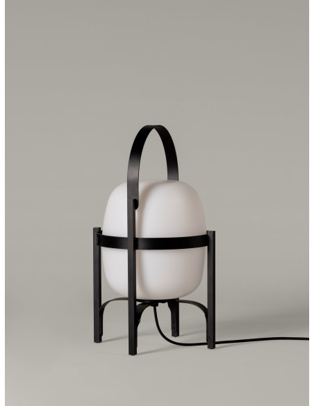 Lámpara Cesta Exterior Negro