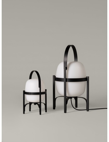 Lámpara Cesta Exterior Negro