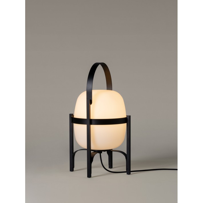 Lámpara Cesta Exterior Negro