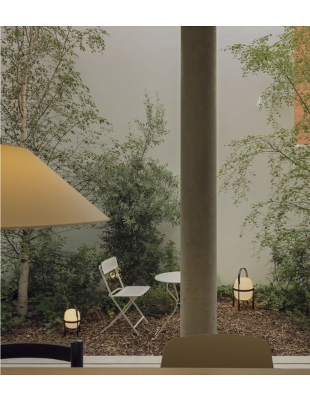 Lámpara Cesta Exterior Negro