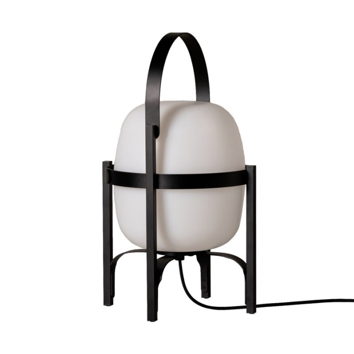 Lámpara Cesta Exterior Negro