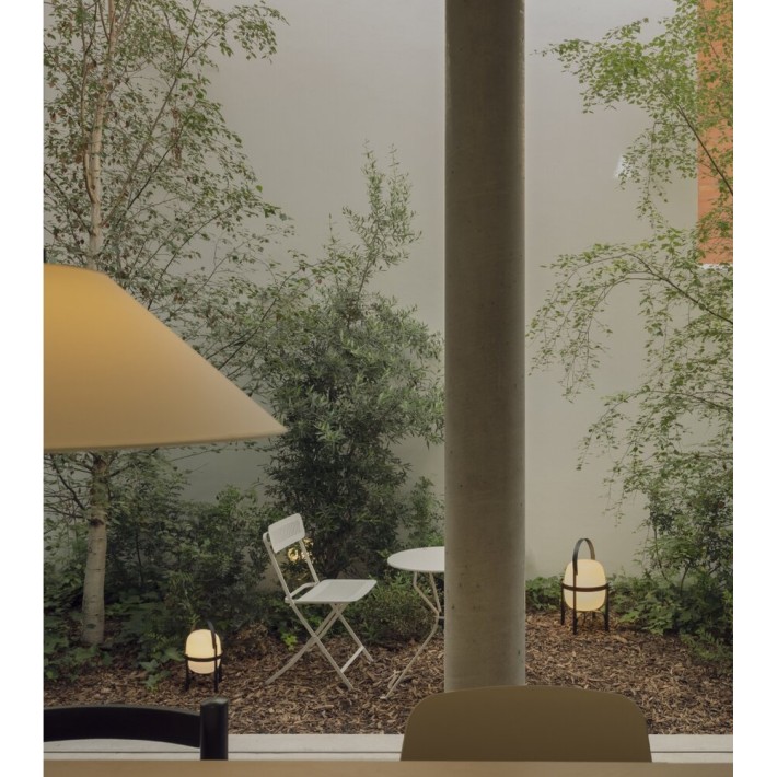 Lámpara Cesta Exterior Verde Oliva