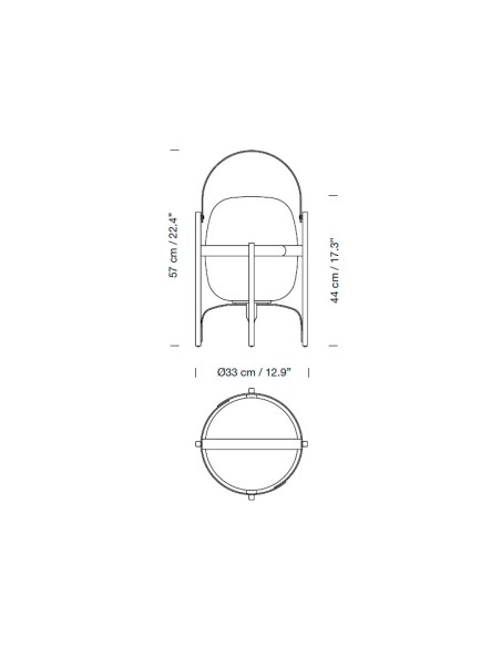 Lámpara Cesta Exterior Verde Oliva