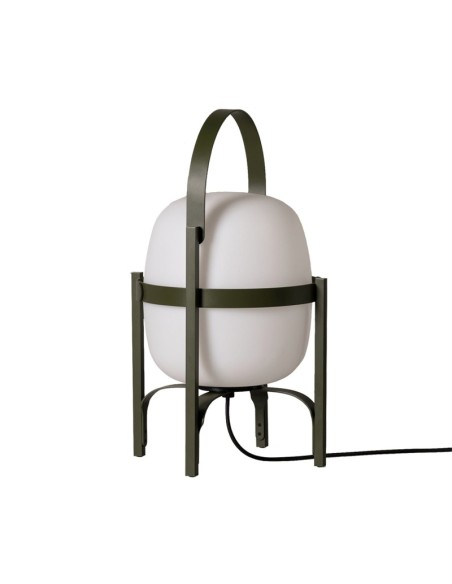 Lámpara Cesta Exterior Verde Oliva