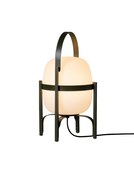 Lámpara Cesta Exterior Verde Oliva