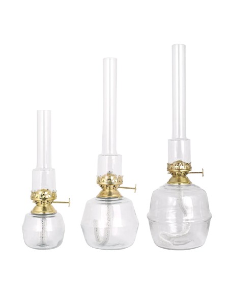 Lámpara de queroseno latón transparente M