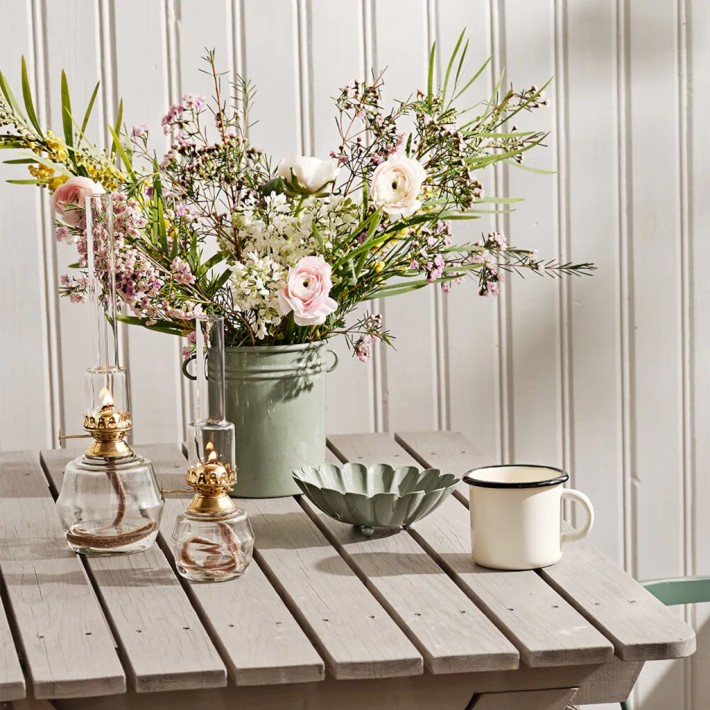 Lámpara de queroseno latón transparente L