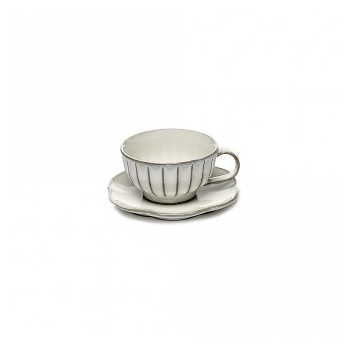 Dessert Plate Ribbed Inku