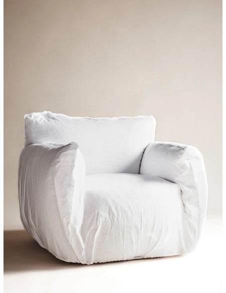 Sillón Nuvola 05  Lino Blanco