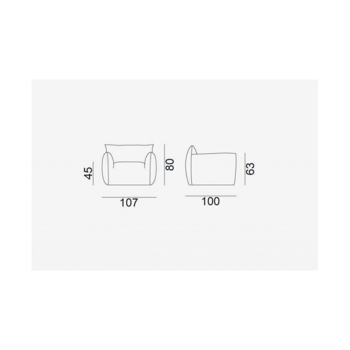 Sillón Nuvola 05  Winds Grecale