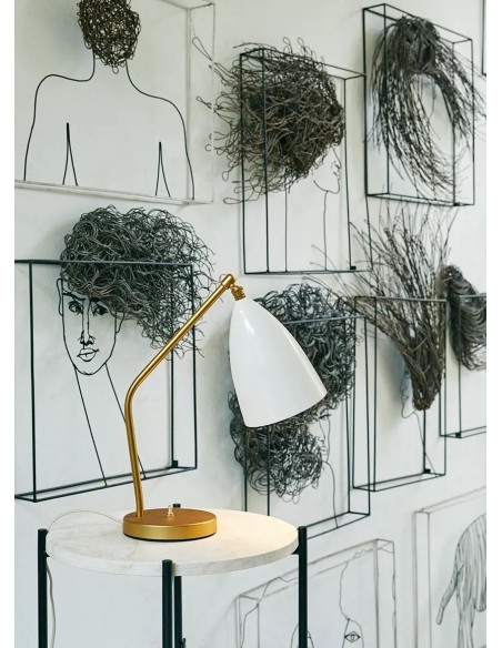 Lámpara Gräshoppa Table Blanco