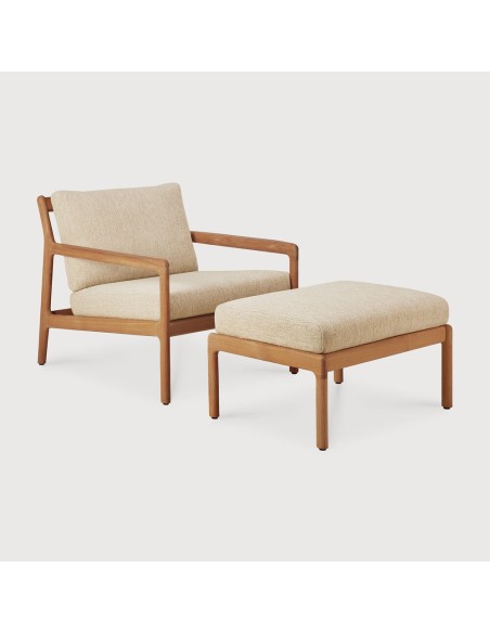 Reposapiés Jack de exterior en teca - natural