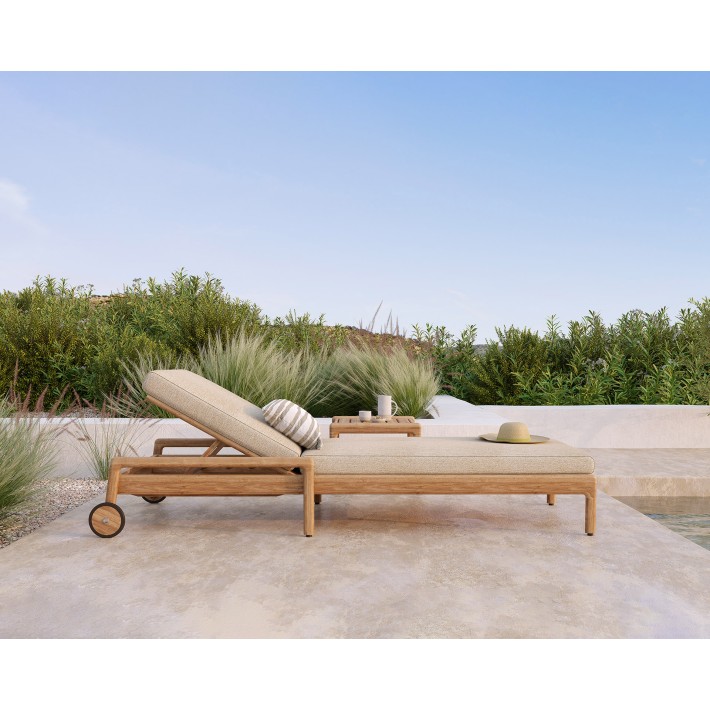 Tumbona de jardín ajustable Jack Natural