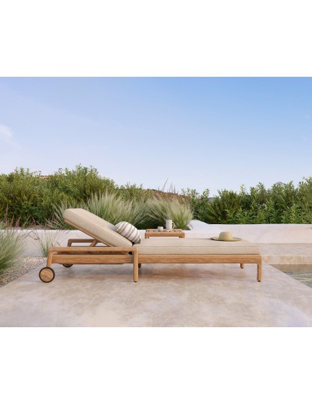 Tumbona de jardín ajustable Jack Natural