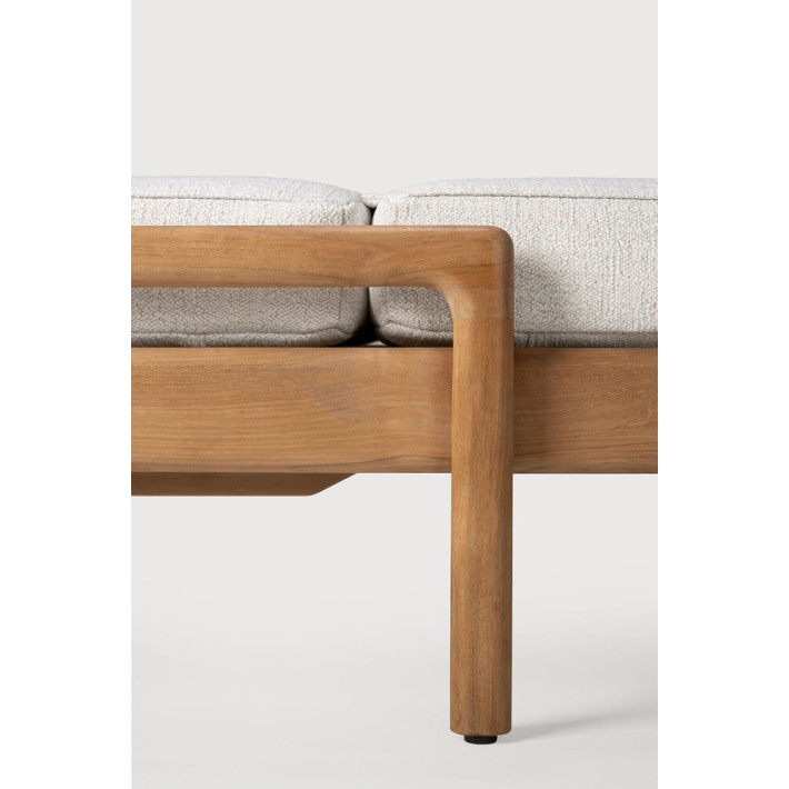 Tumbona de jardín ajustable Jack Blanca