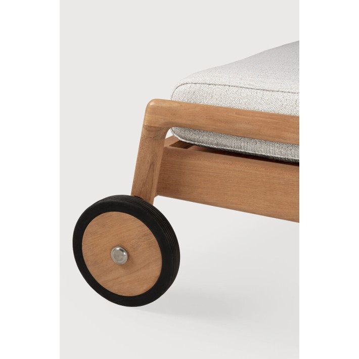 Tumbona de jardín ajustable Jack Blanca