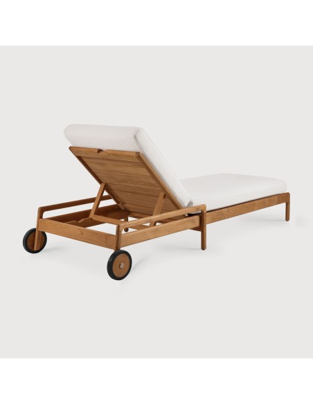 Tumbona de jardín ajustable Jack Blanca