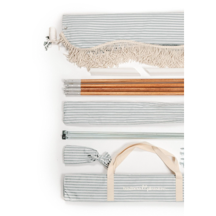 Tienda de Playa Premium Lauren's Sage Stripe