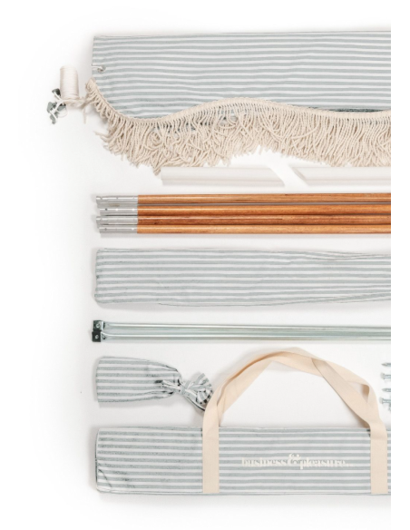 Tienda de Playa Premium Lauren's Sage Stripe