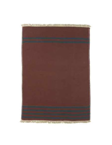 Plaid Juniper Throw Leather