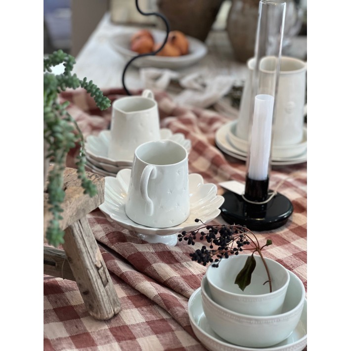 Mantel Bourdon Vintage Vichy Litchi