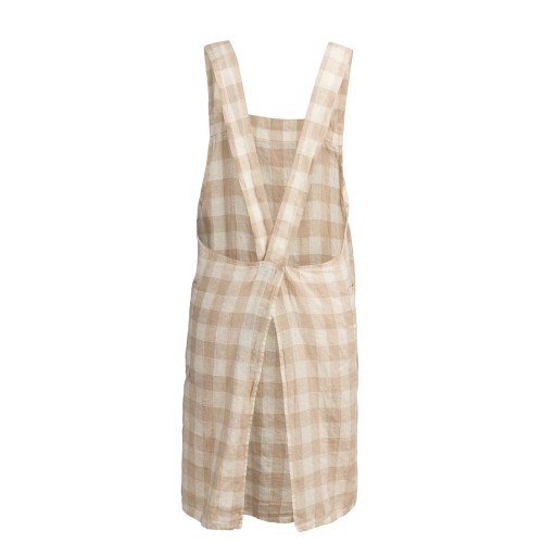 Delantal Japones Vintage ingham Apron - Créme 2
