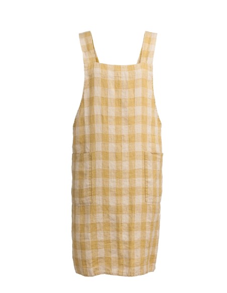 Delantal Japones Vintage ingham Apron - Paille