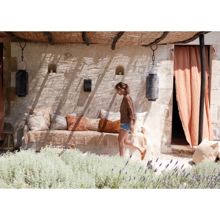 Vice Versa Plaid Washed Linen Crepe, Fior di Latte