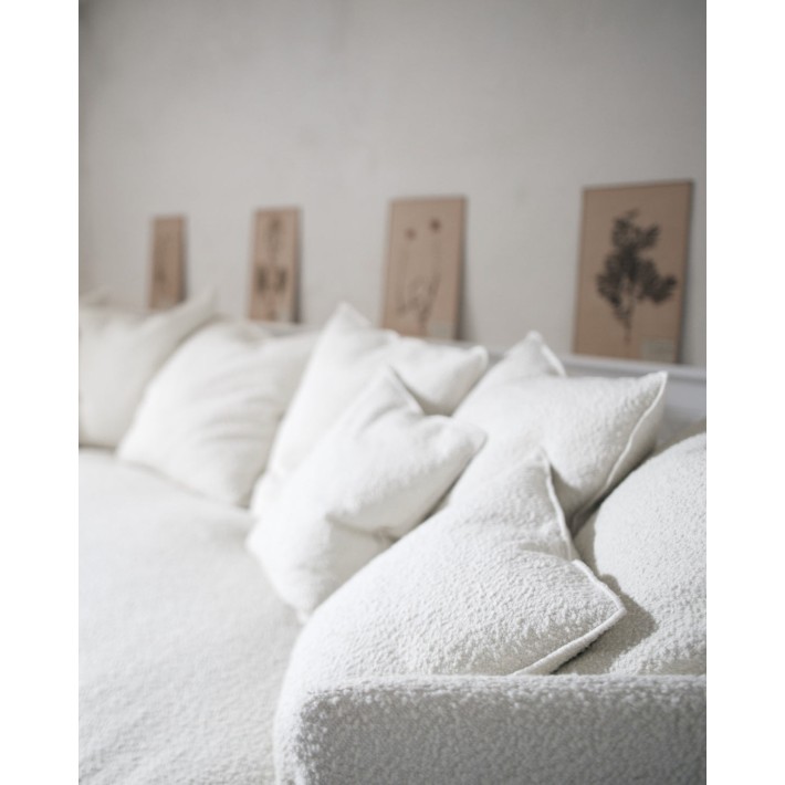 Cojín Vice Versa Wooly Canvas Blanco