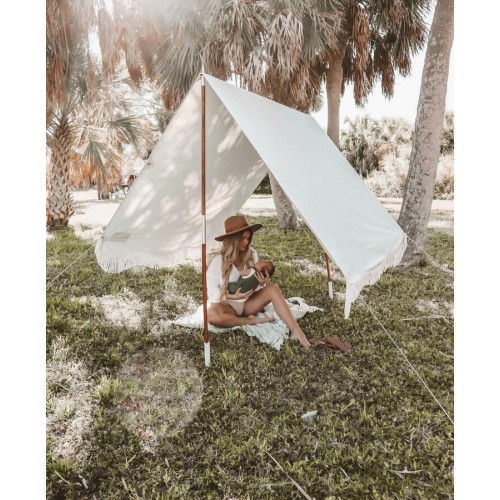 Tienda de Playa Premium Lauren's Sage Stripe 2