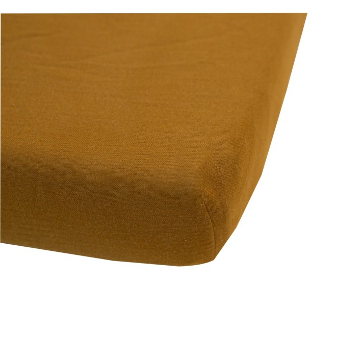 Sábana ajustable de gasa de algodón Ambre