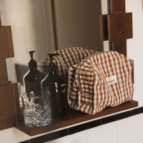 Toilet Bag Algodón Vichy Brique 2