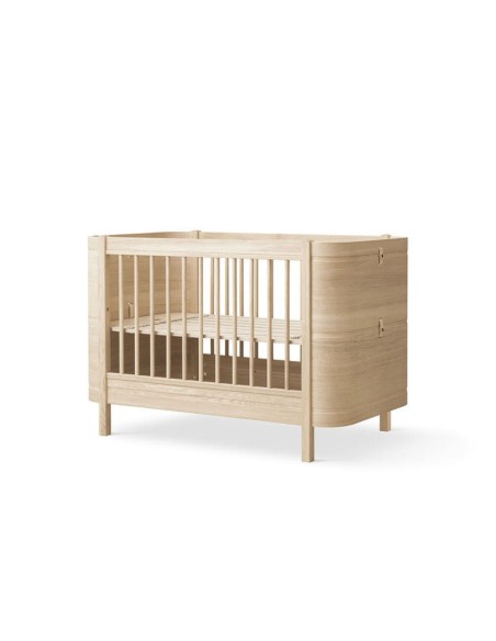 Cuna Wood Mini Roble Natural sin Junior Kit