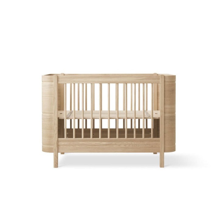 Cuna Wood Mini Roble Natural sin Junior Kit
