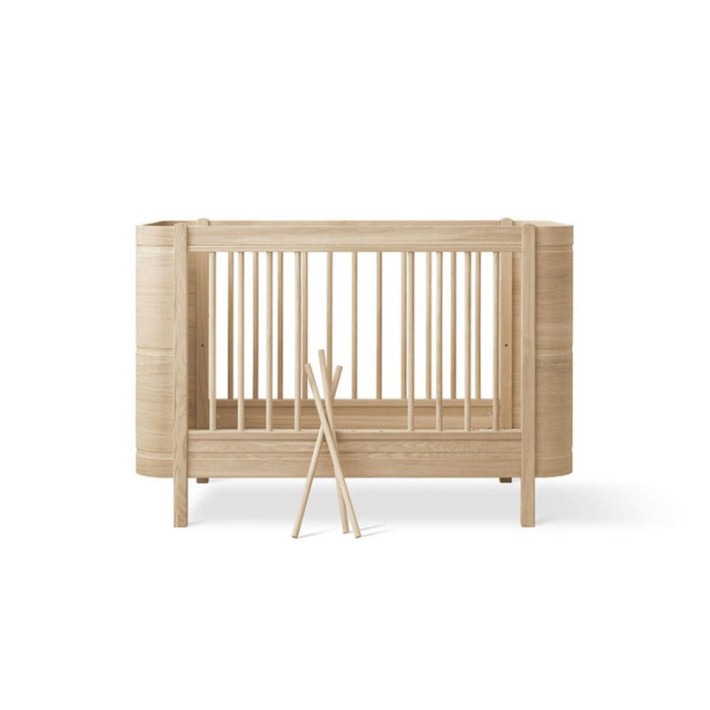 Cuna convertible en cama Wood Mini Roble Natural