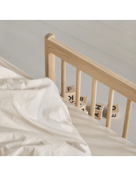 Wood Mini + Junior Bed Roble Natural