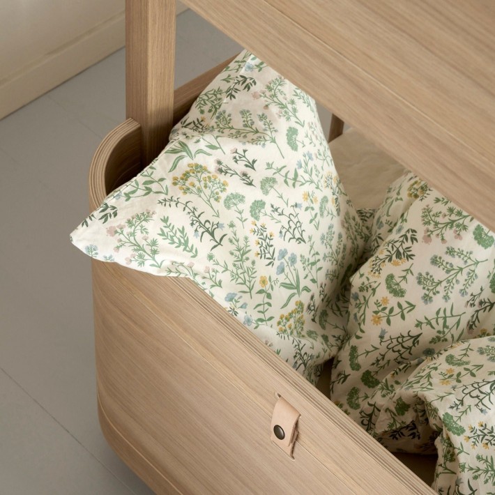 Wood Mini + Junior Bed Roble Natural