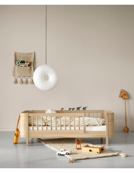 Wood Mini + Junior Bed Roble Natural
