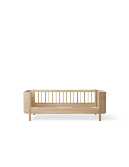 Wood Mini + Junior Bed Roble Natural