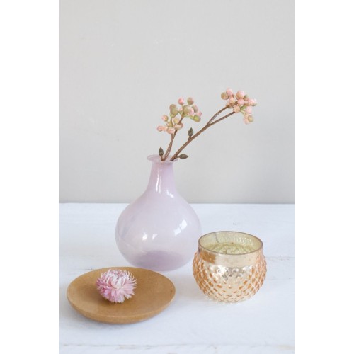 Vaso de Vidrio Reciclado Rosa Opalino 2