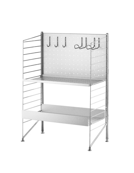 String estantería autoportante galvanizada