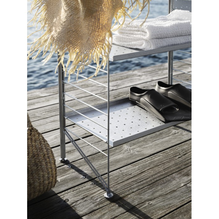 String estantería autoportante galvanizada doble