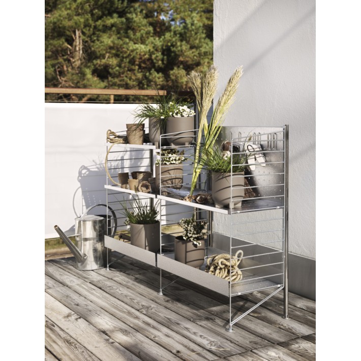 String estantería autoportante galvanizada doble