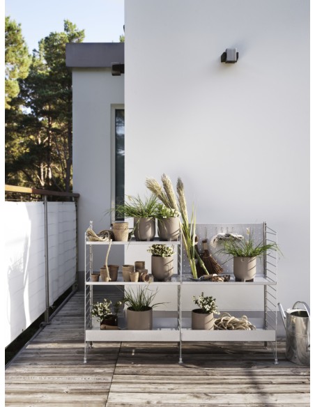 String estantería autoportante galvanizada doble