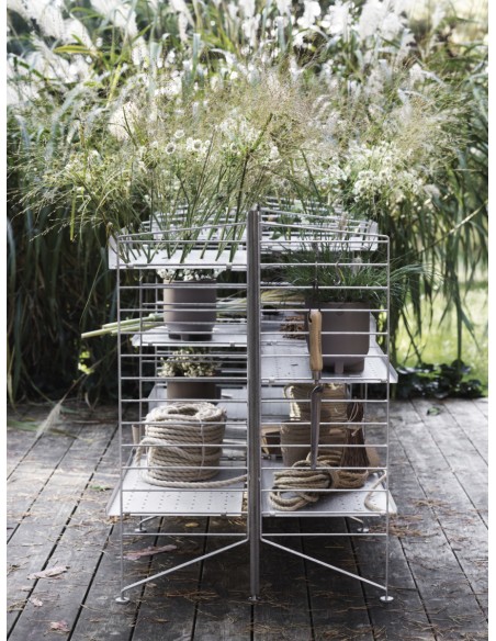 String estantería autoportante galvanizada doble