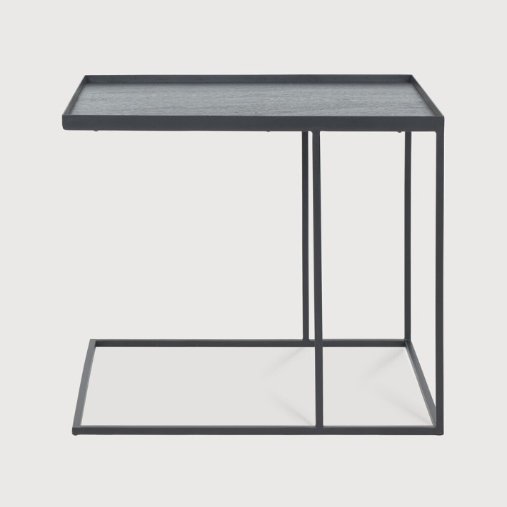 Mesa auxiliar con bandeja cuadrada