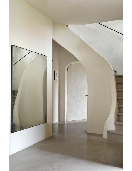 Espejo de pared transparente rectangular