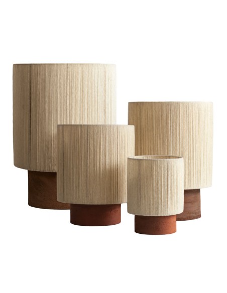 Lámpara Kale Hilo de Lana Tensado a Mano