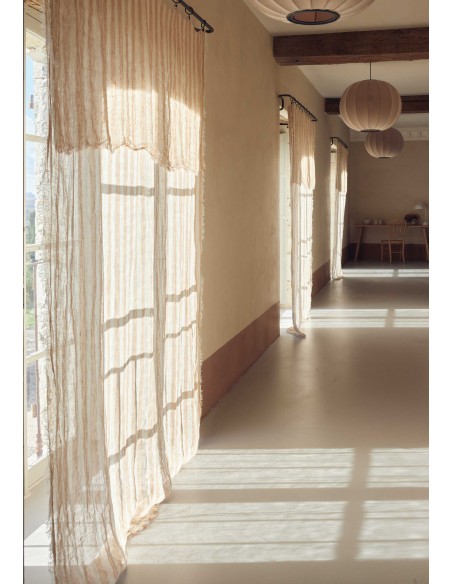 Plaid Vice Versa Washed Linen Bayadere Nuage