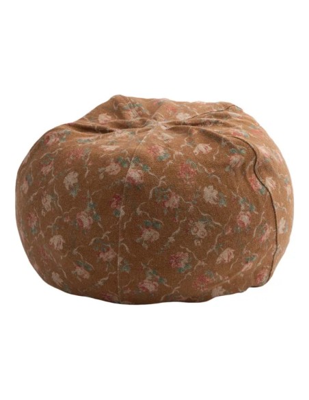 Pouf Bulle en lin Jardin Secret Havane